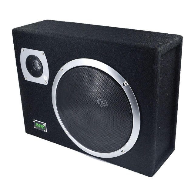 Factory Competitive price car audio slim active subwoofer with amplifier 10 inch car bass subwoofer with tweeter