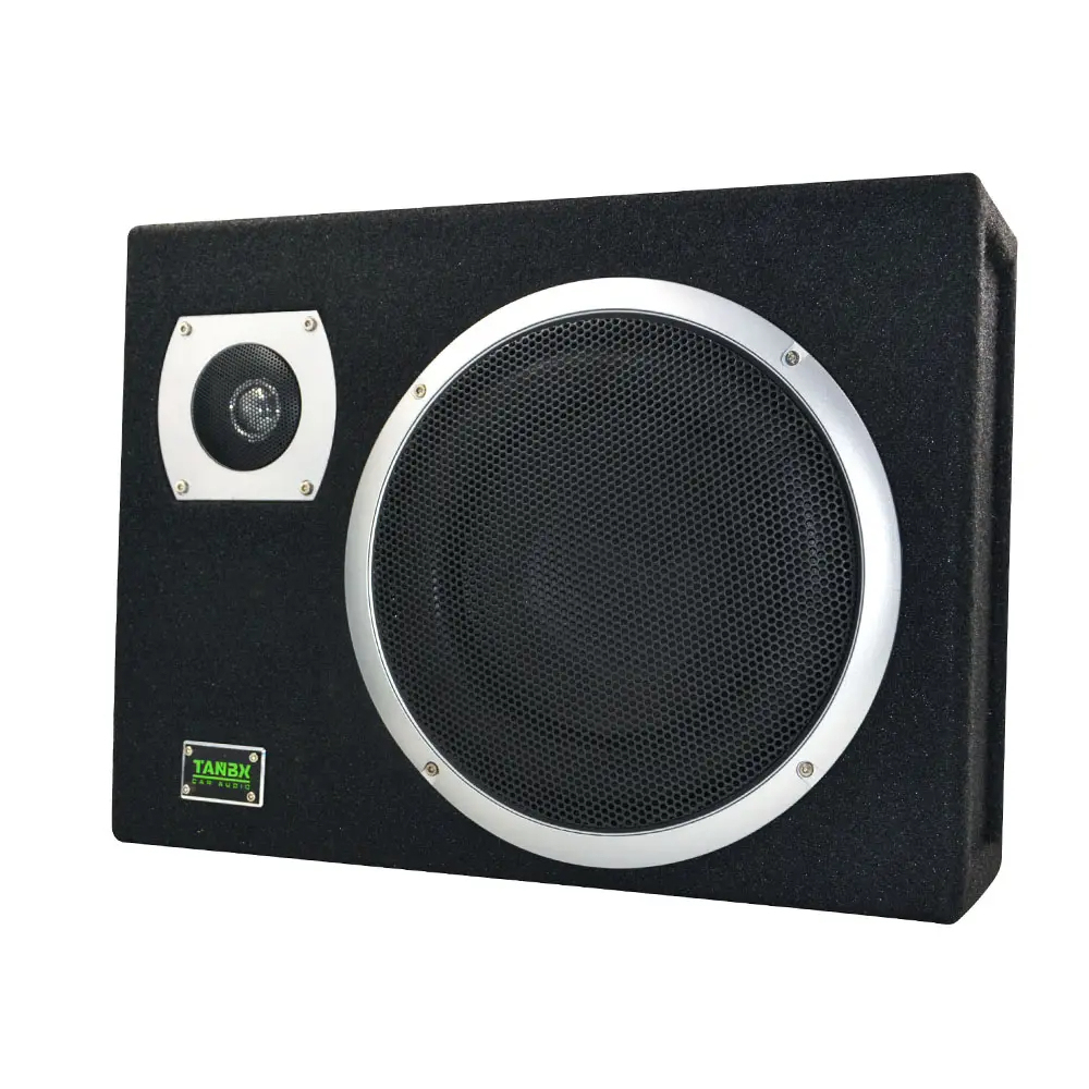 Factory Competitive price car audio slim active subwoofer with amplifier 8 inch car bass with tweeter