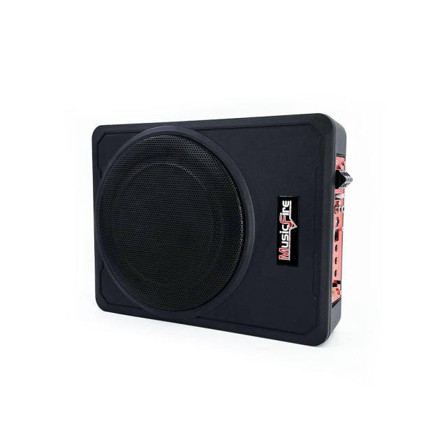 Factory supply 8 inch car active slim subwoofer ultra-thin pure bass under seat subwoofer under the seat