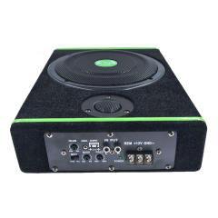 factory supply cheap price 8 inch 12V car audio subwoofer square slim subwoofer with small tweeter
