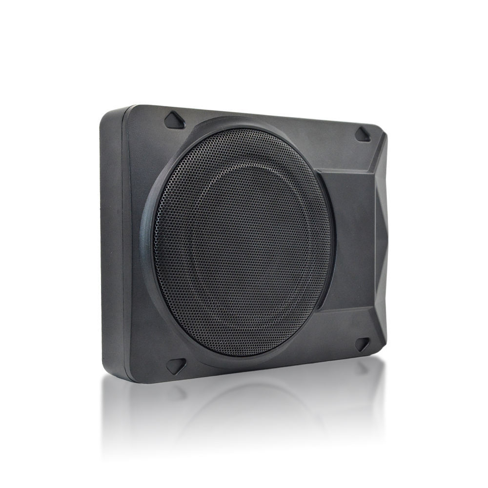 High quality strong bass 10 inch car active slim subwoofer ultra-thin pure bass car under seat subwoofer oem