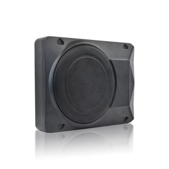 High quality strong bass 10 inch car active slim subwoofer ultra-thin pure bass car under seat subwoofer oem