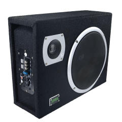 Factory Competitive price car audio slim active subwoofer with amplifier 10 inch car bass subwoofer with tweeter