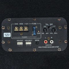 Factory Competitive price car audio slim active subwoofer with amplifier 8 inch car bass with tweeter