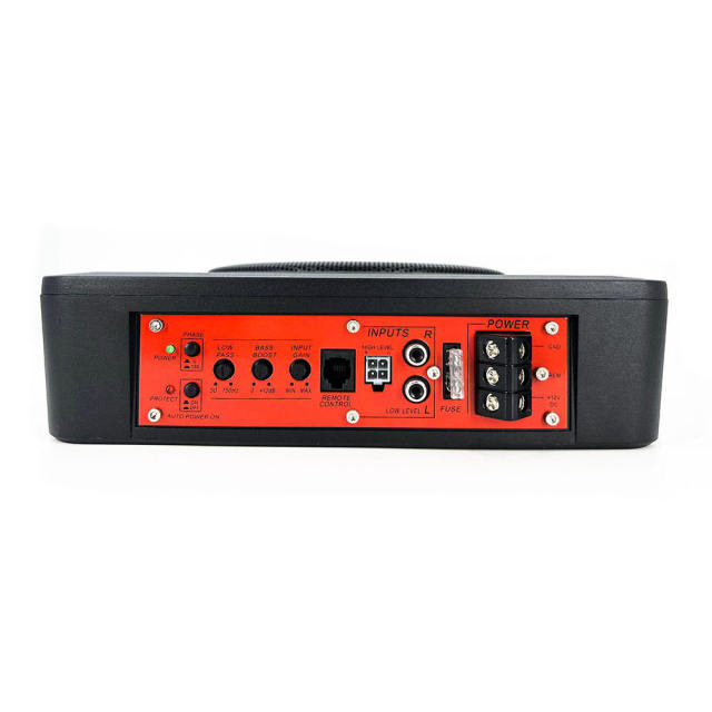 Factory supply 8 inch car active slim subwoofer ultra-thin pure bass under seat subwoofer under the seat