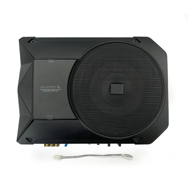 wholesale high quality 8 inch car audio active slim subwoofer ultra-thin pure bass under seat subwoofers