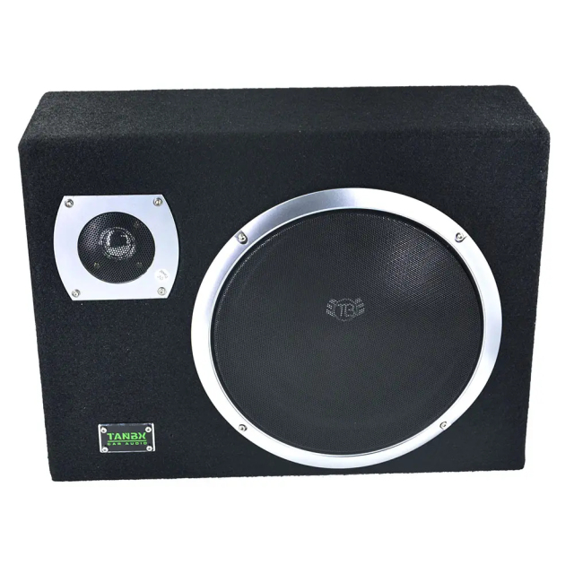 Factory Competitive price car audio slim active subwoofer with amplifier 10 inch car bass subwoofer with tweeter