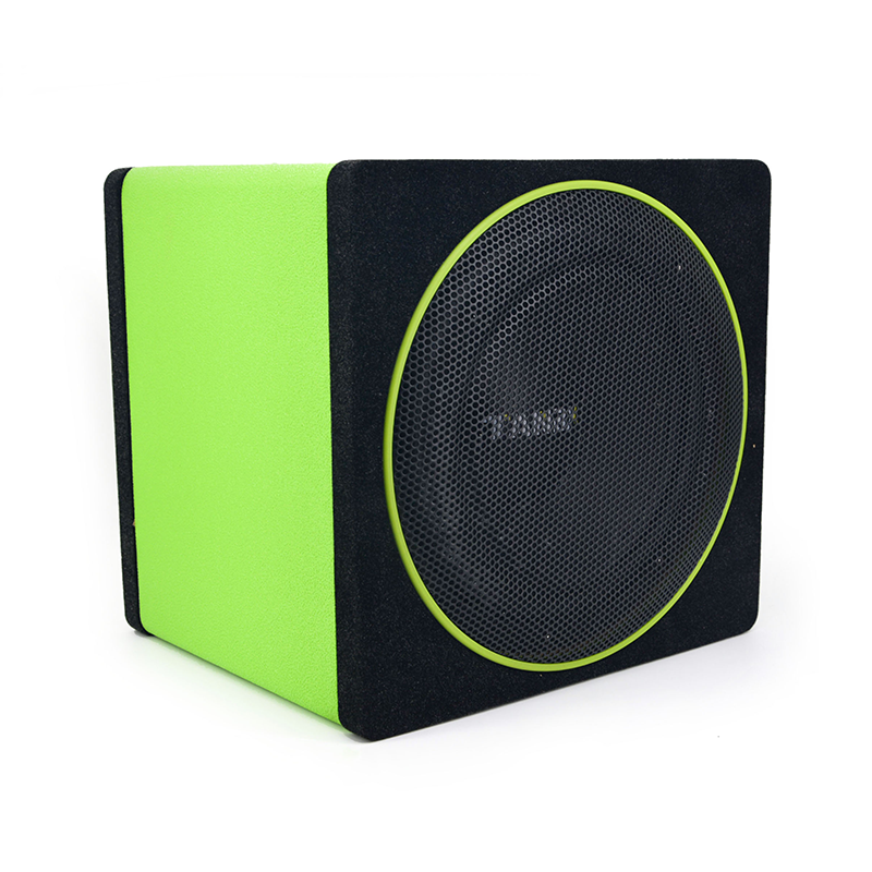 10 inch trapezoid subwoofer car audio active subwoofer with box and amplifie