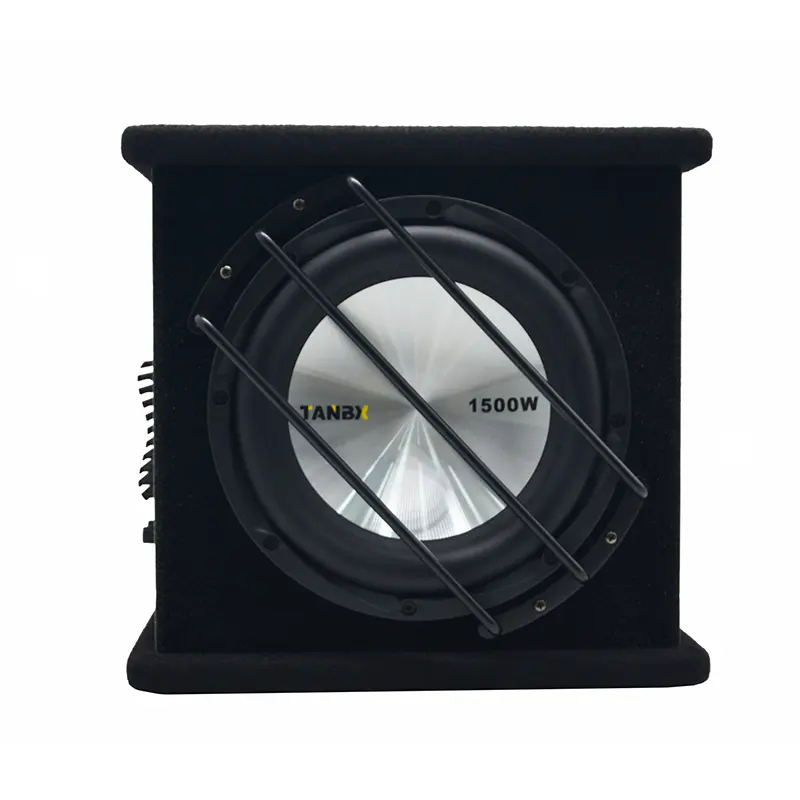 high performance 10 inch car Subwoofer with box and amp car audio active speaker box