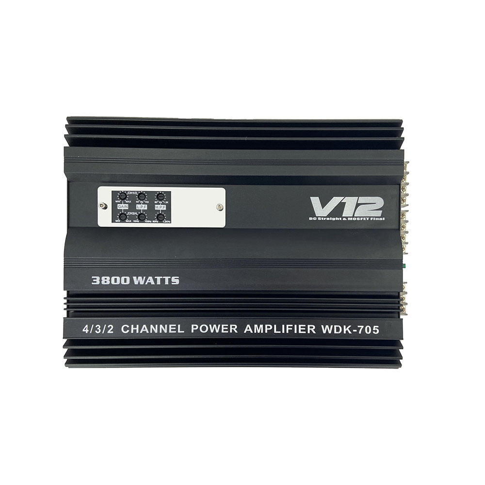 factory 4 channel sound digital high power car amplifier 3800W professional class AB cheap price(WDK-V705)