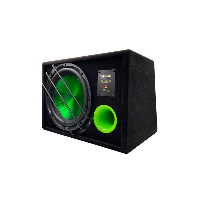 factory wholesale big power 10 inch subs with box and amp car Subwoofer car audio active 10 bass woofer speaker box(tb-1420p)