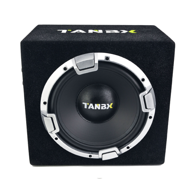 10 inch trapezoidal car active subwoofer big bass car audio subwoofer with box TB-1390