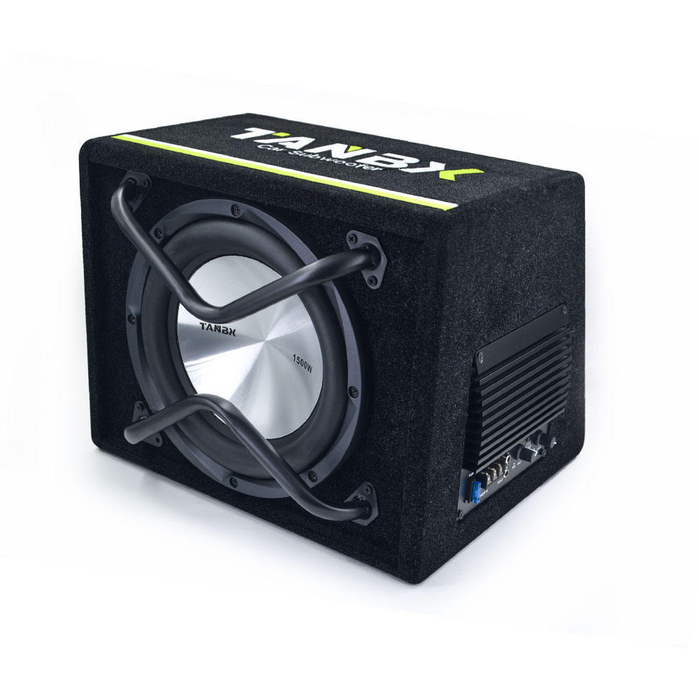 10 inch car Subwoofer with box and amp audio active speaker box