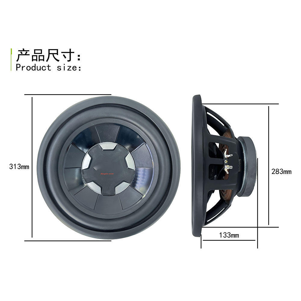 big power 12 inch car pure bass subwoofer without box and amp