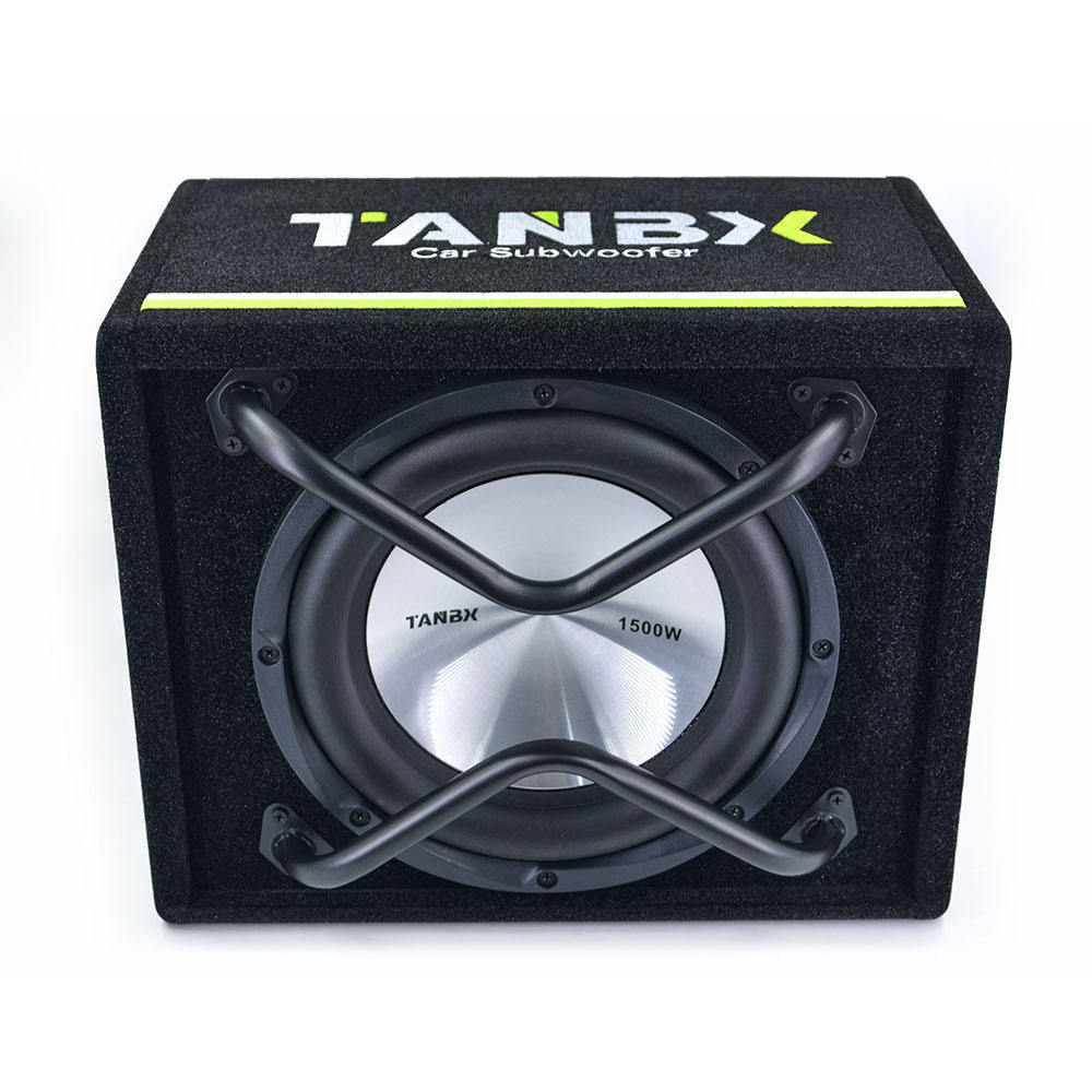 10 inch car Subwoofer with box and amp audio active speaker box
