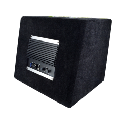 big power 10 inch car active subwoofer with box and amp pure bass