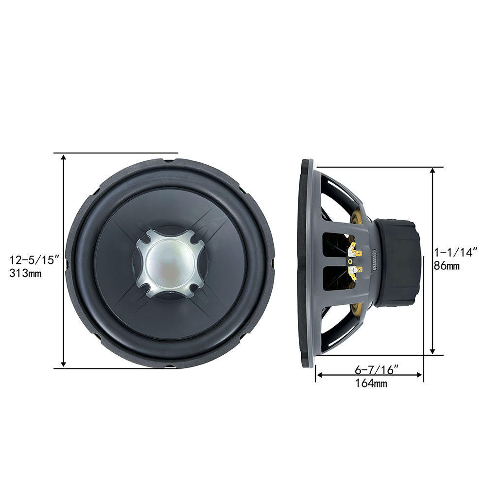 factory big power 12 inch car pure bass subwoofer without box and amp GT5-12