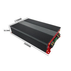 Big power 1500W professional class D sound digital car audio amplifier 1 channel for car (HI-1500.1F)