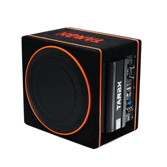 10 inch car Subwoofer with box and amp car audio active speaker box