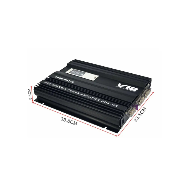 factory 4 channel sound digital high power car amplifier 3800W professional class AB cheap price(WDK-V705)