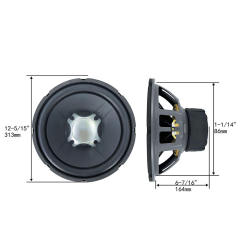 factory big power 12 inch car pure bass subwoofer without box and amp DT5-12D