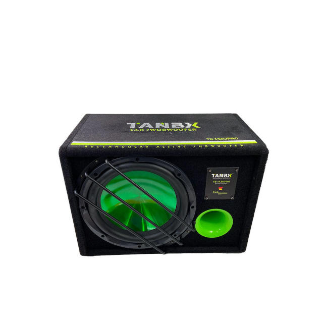 factory wholesale big power 10 inch subs with box and amp car Subwoofer car audio active 10 bass woofer speaker box(tb-1420p)
