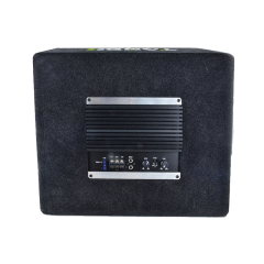 big power 10 inch car active subwoofer with box and amp pure bass