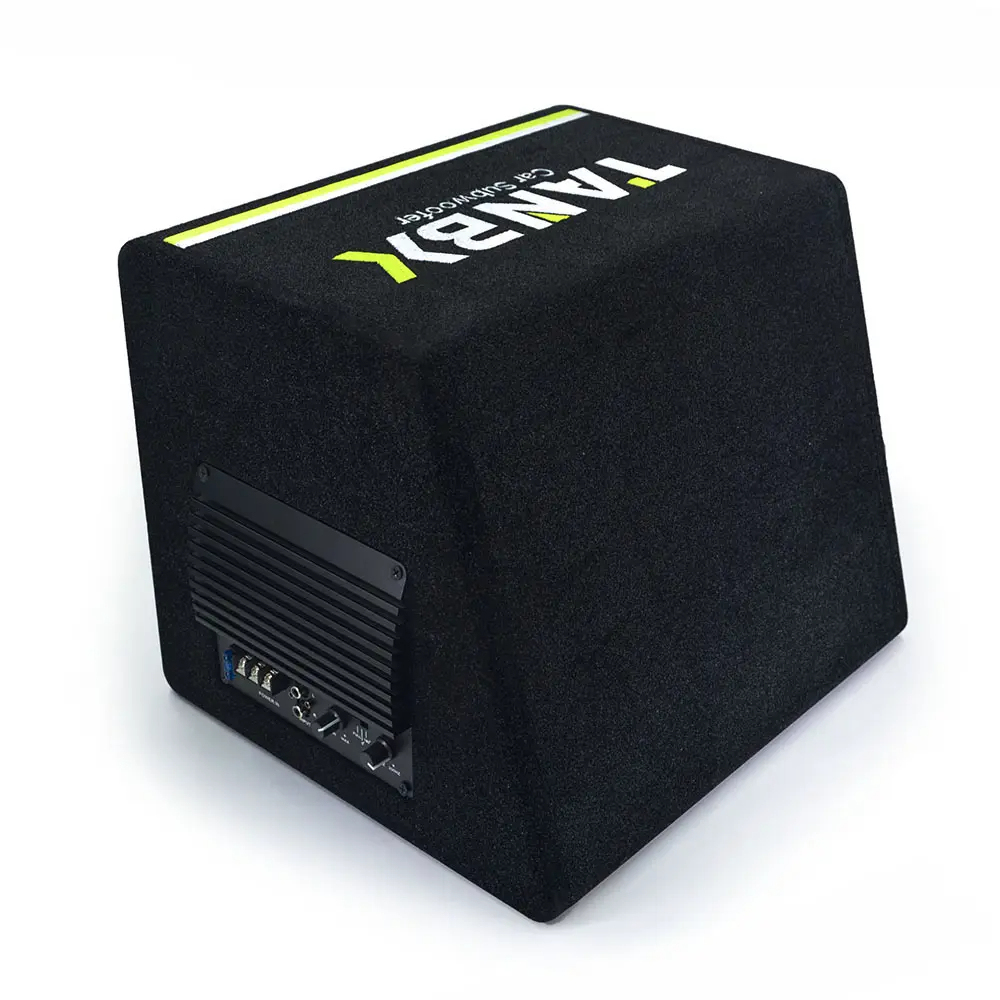 10 inch car Subwoofer with box and amp audio active speaker box