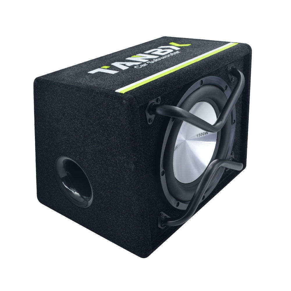 10 inch car Subwoofer with box and amp audio active speaker box