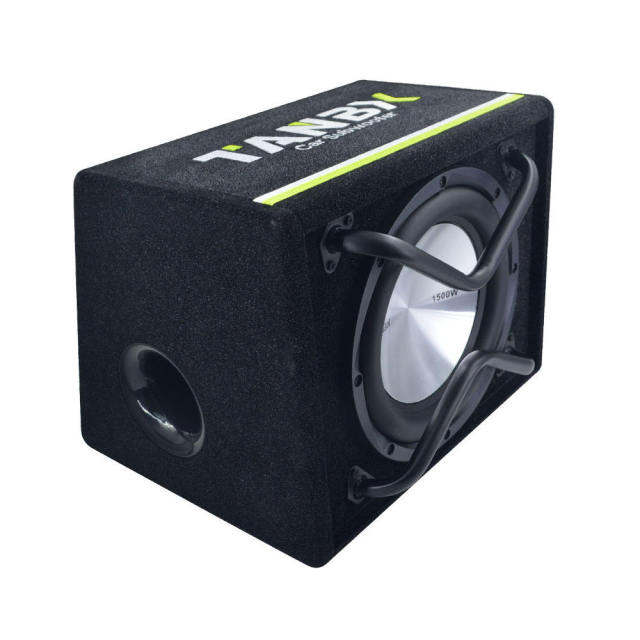 10 inch car Subwoofer with box and amp audio active speaker box