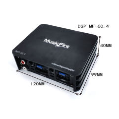 factory Hot selling cheap price car audio DSP amplifier processor with amp support computer / phone(MF-60.4)