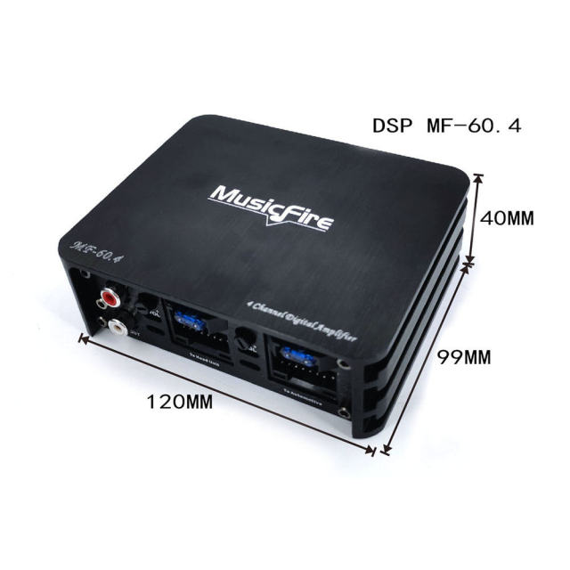 factory Hot selling cheap price car audio DSP amplifier processor with amp support computer / phone(MF-60.4)