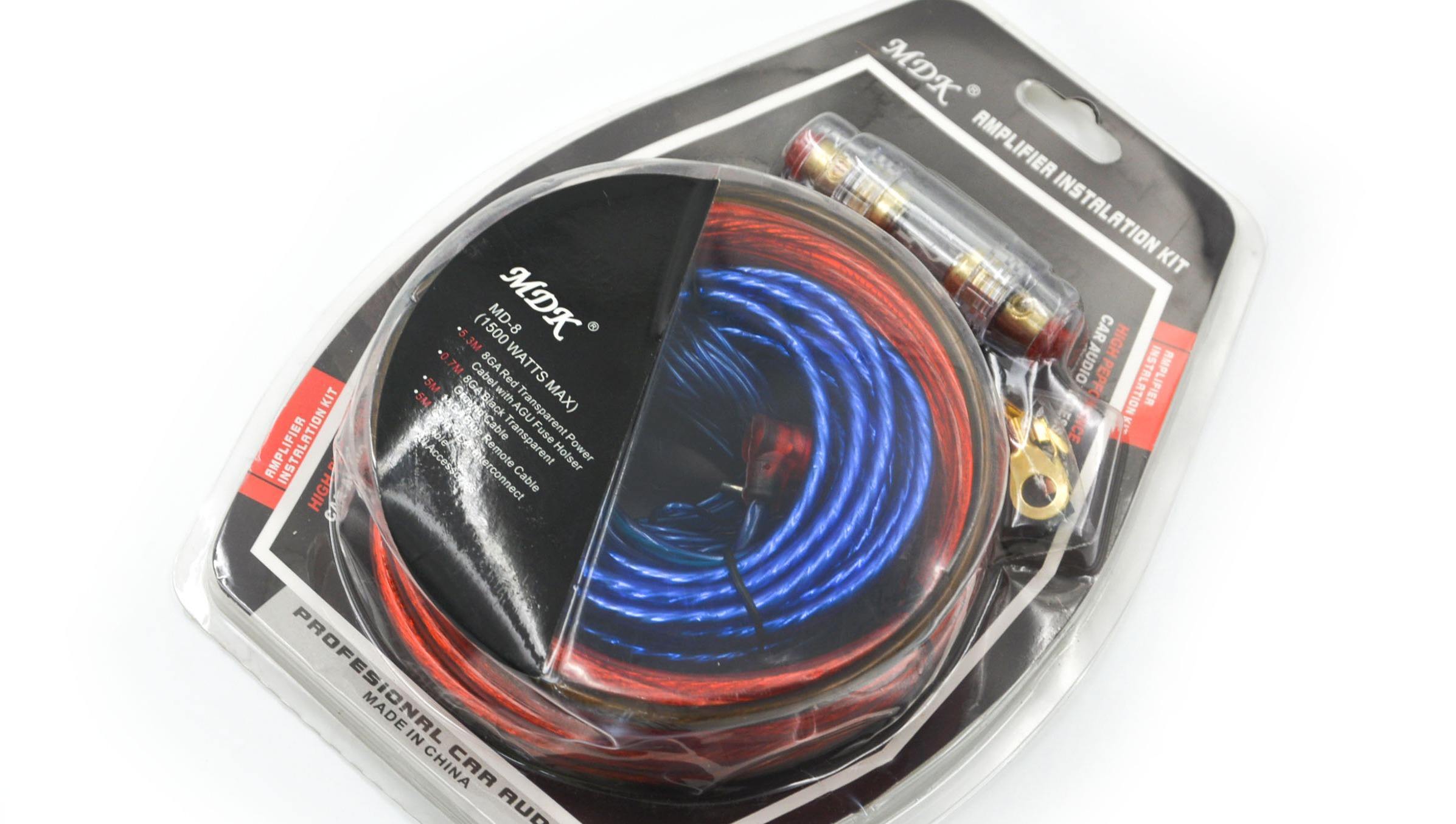 Wholesale 1200w car amplifier witing Kits subwoofer speaker Installation 10GA power cable