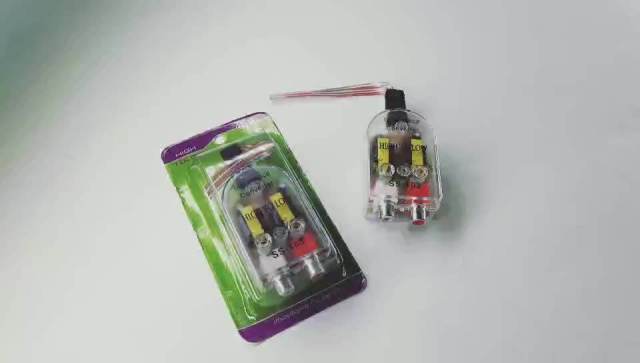 12V RCA line car converters high to low impedance converter for car audio