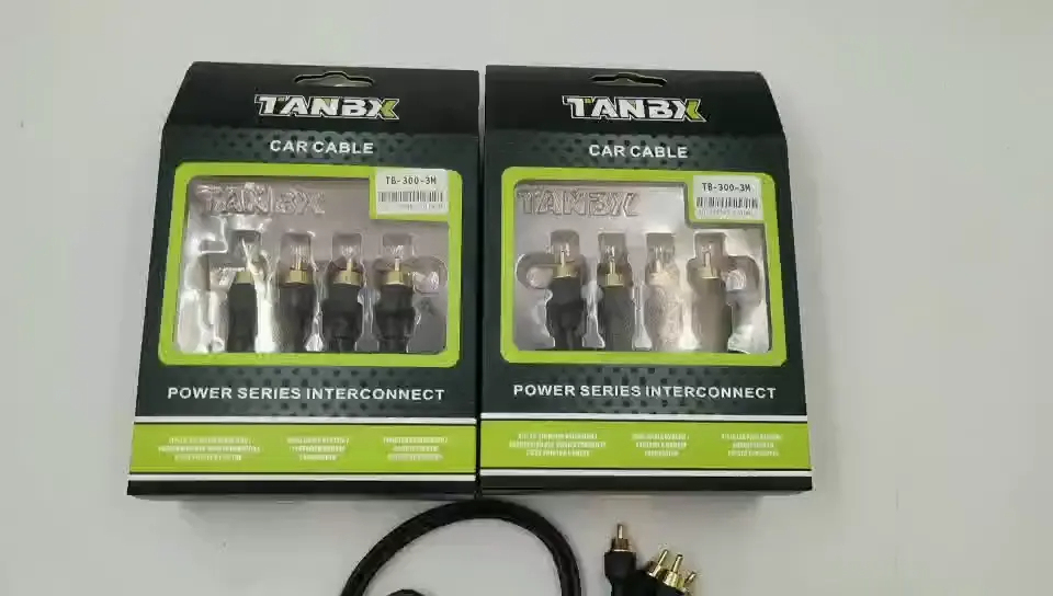 high quality car audio cable amplifier RCA cable
