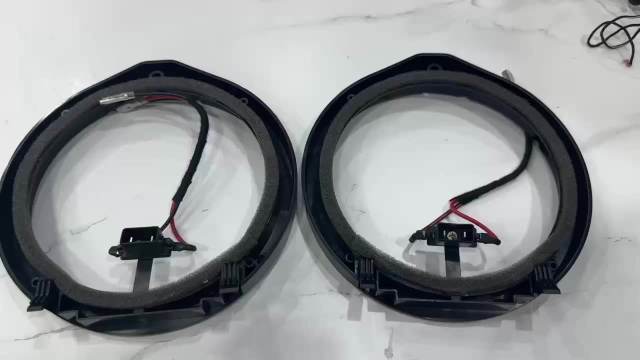 Manufacturer supply new 6.5 inch car door audio speaker gasket plastic material pad include wire for honda cars 65A