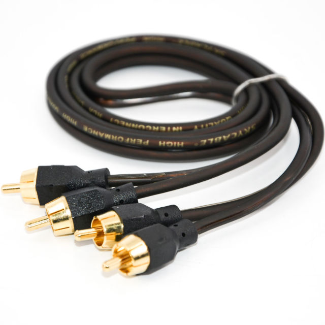 high quality car audio cable amplifier RCA cable
