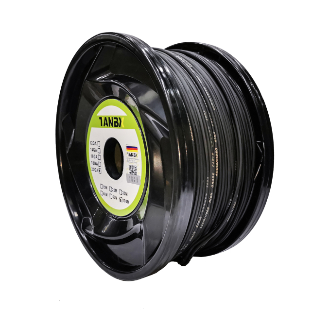 20GA OFC copper black flexible professional car audio speaker cable wire