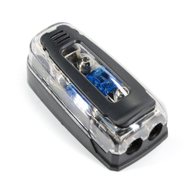 New mini ANL fuse holder car audio power fuse holder block 1 in 2 out