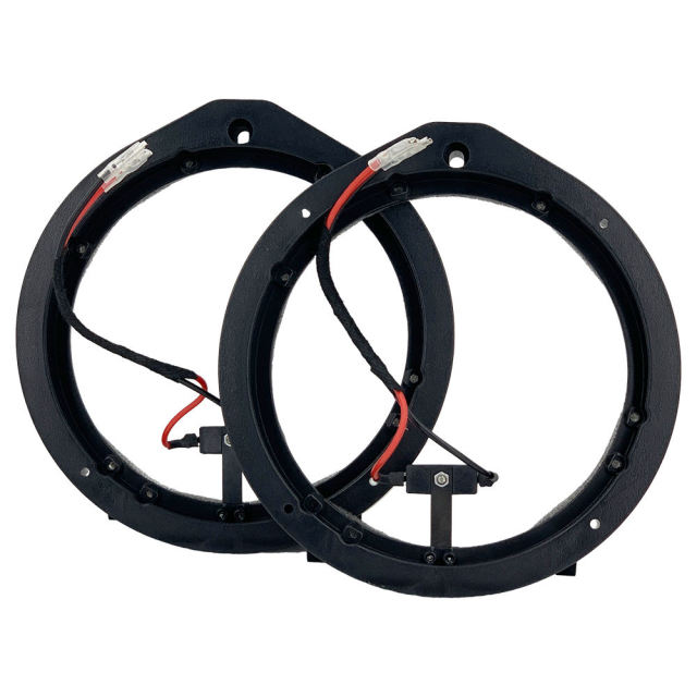 Manufacturer supply new 6.5 inch car door audio speaker gasket plastic material pad include wire for honda cars 65A
