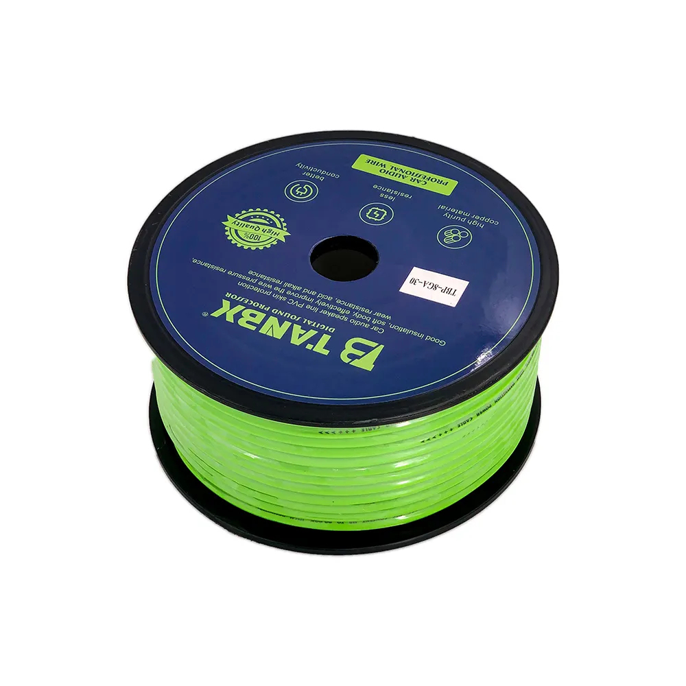 new speaker refit cable electrical 8GA pure copper PVC car audio power cable wire 30M