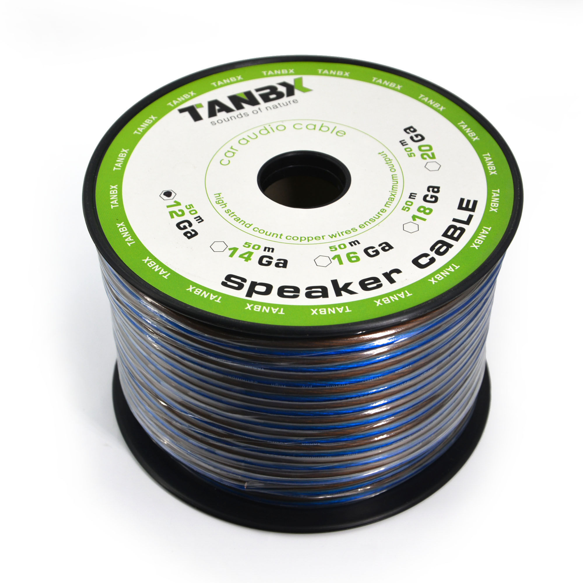 Copper-clad aluminum 12GA speaker cable car audio cable speaker wire 50M