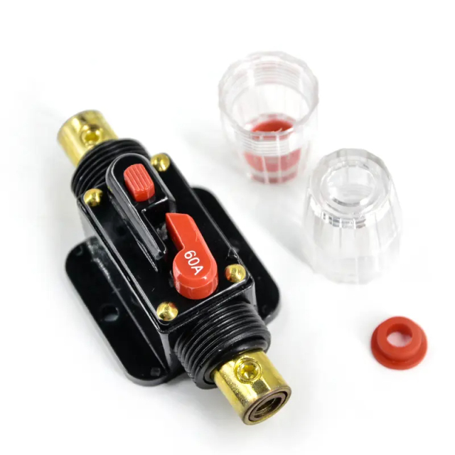 60A Car Stereo Audio Breaker Automatic Switch Fuse Holder