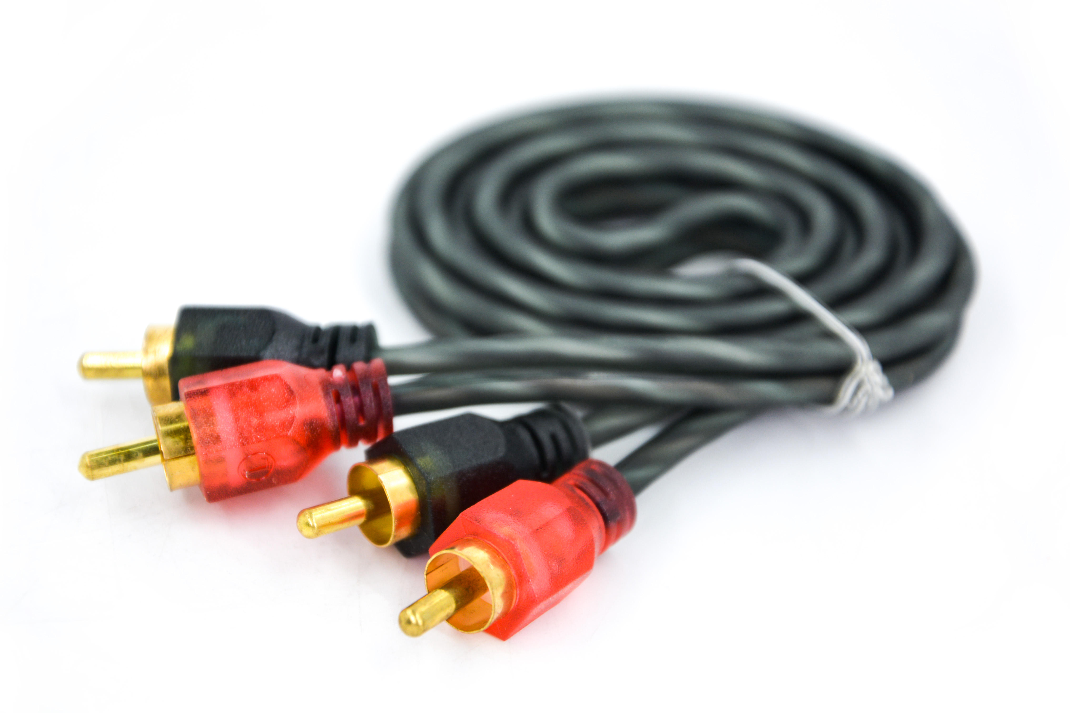 RCA cable for 2 channel pure copper car audio RCA cable 1m