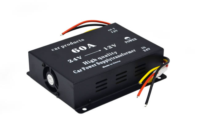 60A power supply transformer DC 24V to DC 12V converter for cars