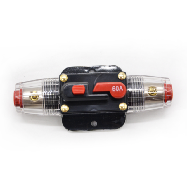 60A Car Stereo Audio Breaker Automatic Switch Fuse Holder