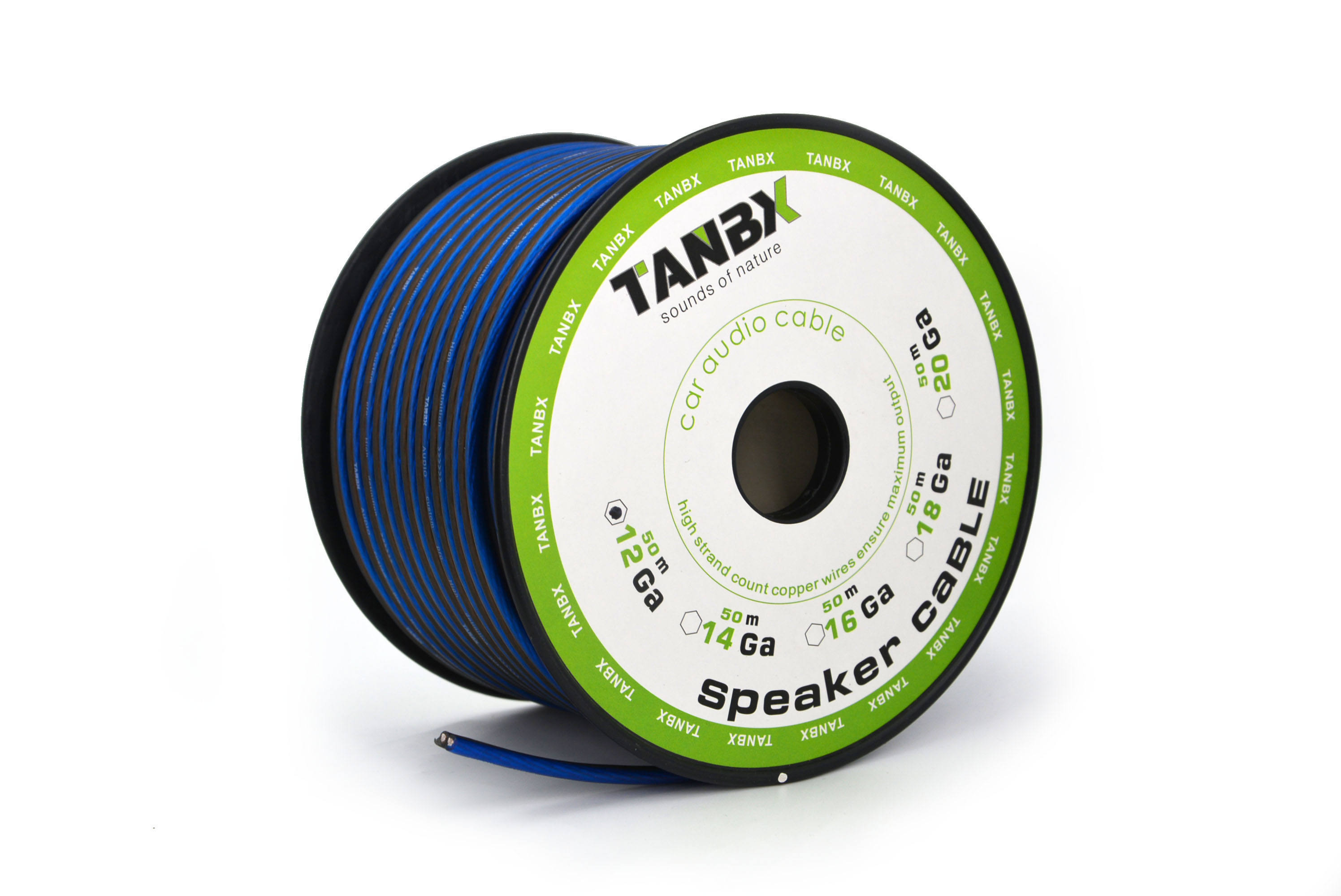 Copper-clad aluminum 12GA speaker cable car audio cable speaker wire 50M
