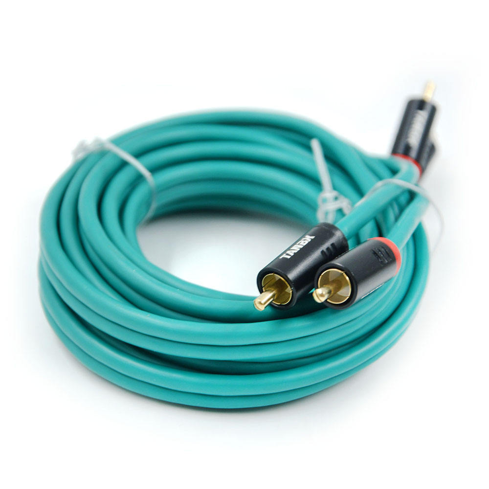 good quality pure copper car audio RCA cable amplifier/speaker/subwoofer RCA cable for automotive (TB-400-2M)