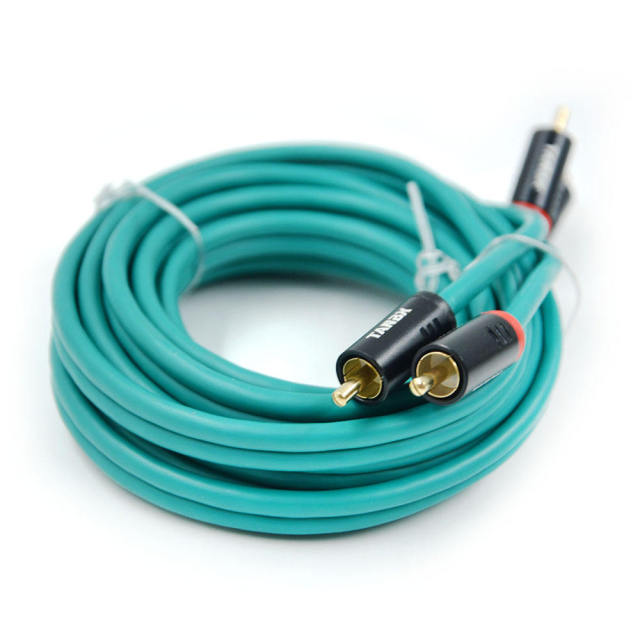 good quality pure copper car audio RCA cable amplifier/speaker/subwoofer RCA cable for automotive (TB-400-2M)
