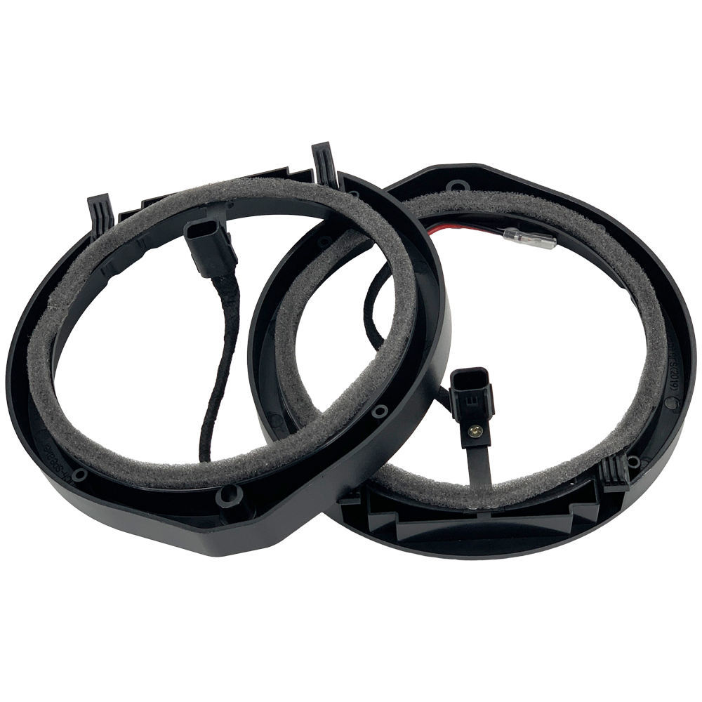 Manufacturer supply new 6.5 inch car door audio speaker gasket plastic material pad include wire for honda cars 65A